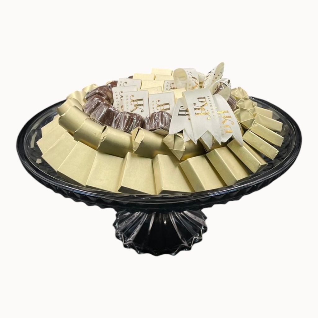 صينية كريستال مغلف 925 جرام