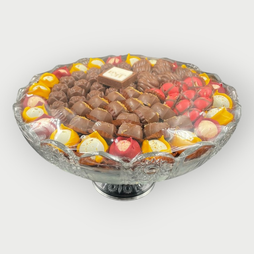 صينية كريستال مكشوف 975 جرام
