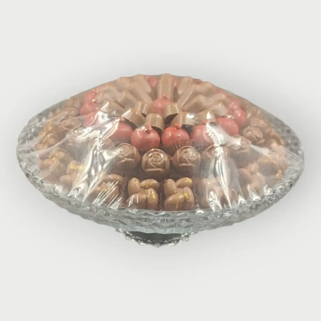 صينية كريستال مكشوف 830 جرام