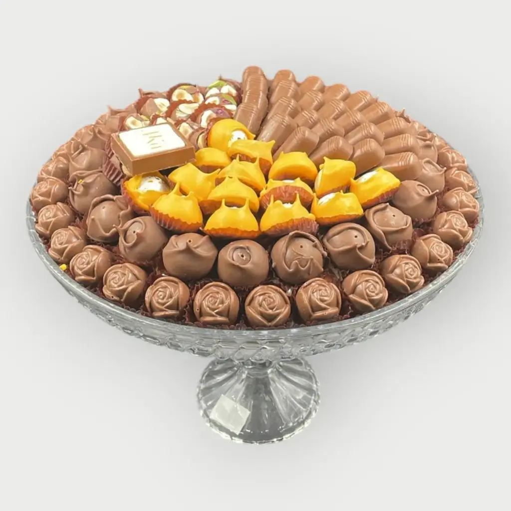 صينية كريستال مكشوف 1225 جرام