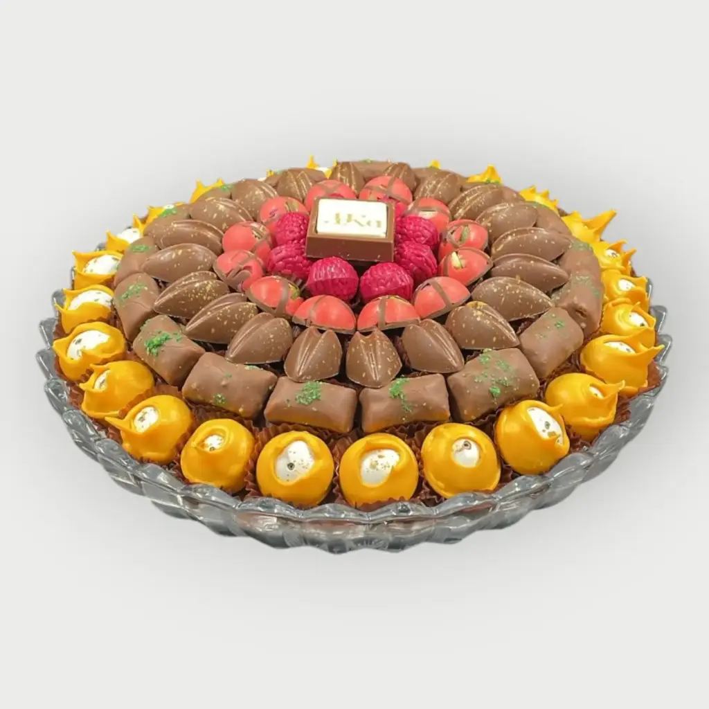 صينية كريستال مكشوف 936 جرام