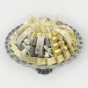 صينية كريستال مغلف 1358 جرام