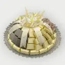 صينية كريستال مغلف 1200 جرام