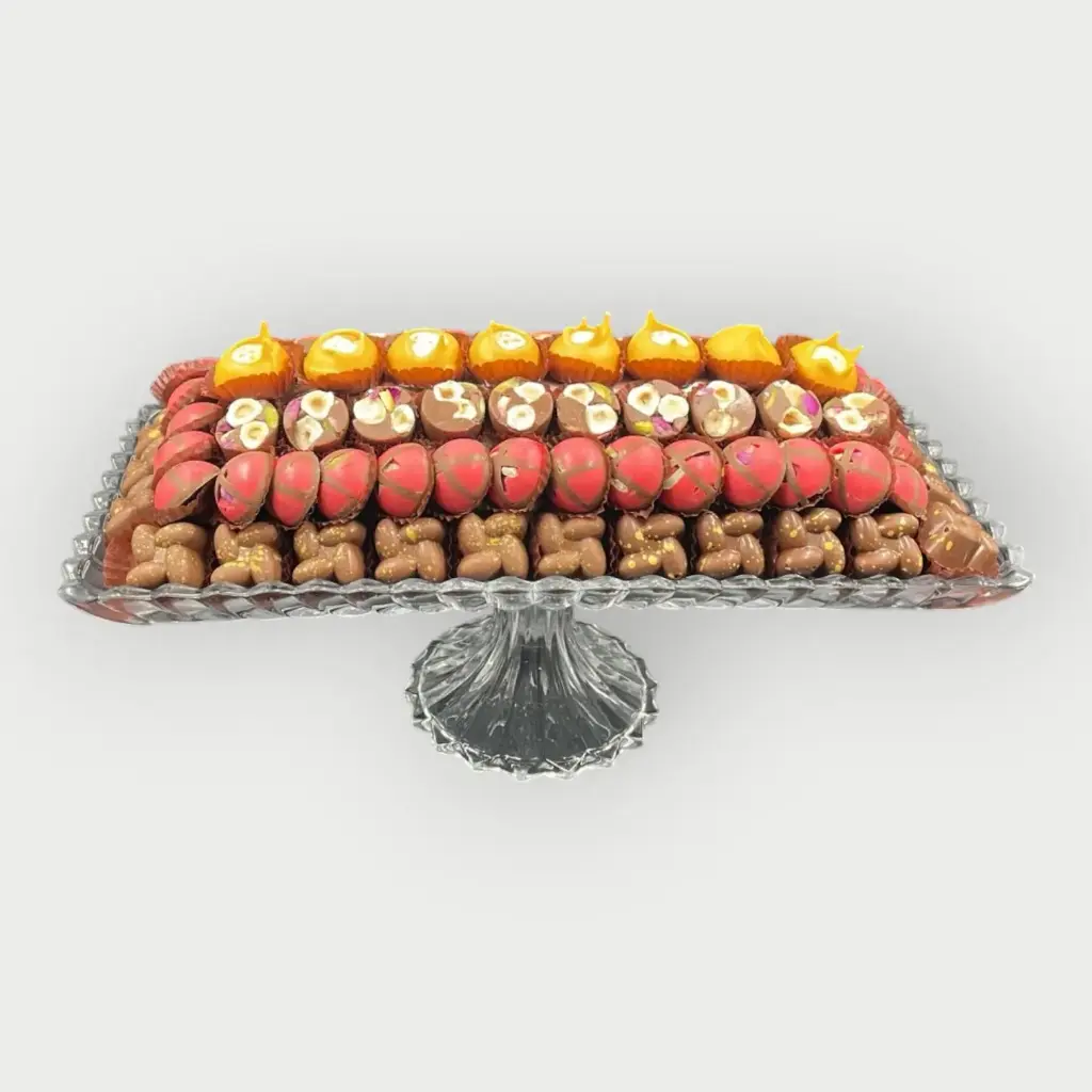 صينية كريستال مكشوف 892 جرام