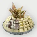 صينية كريستال مغلف 1284 جرام