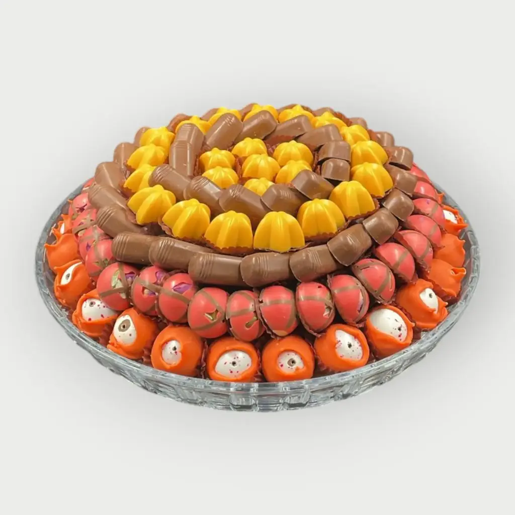 صينية كريستال مكشوف 1230 جرام