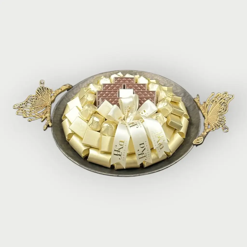 صينية استيل مغلف 765 جرام