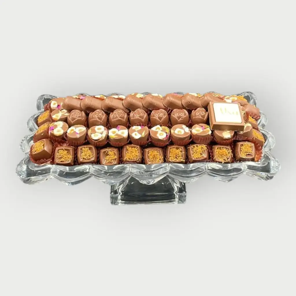 صينية كريستال مكشوف 644 جرام