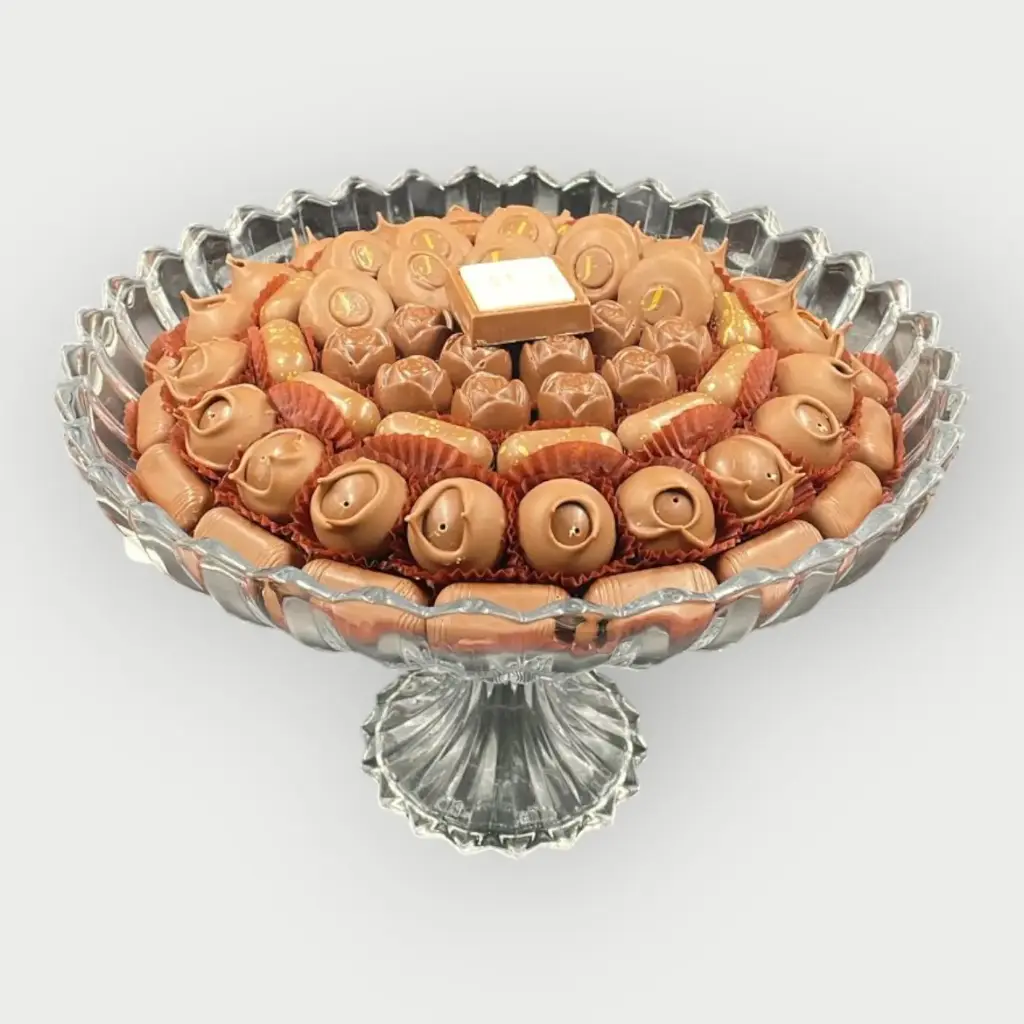 صينية كريستال مكشوف 855 جرام