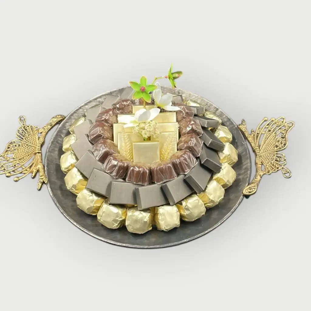 صينية استيل مغلف 830 جرام