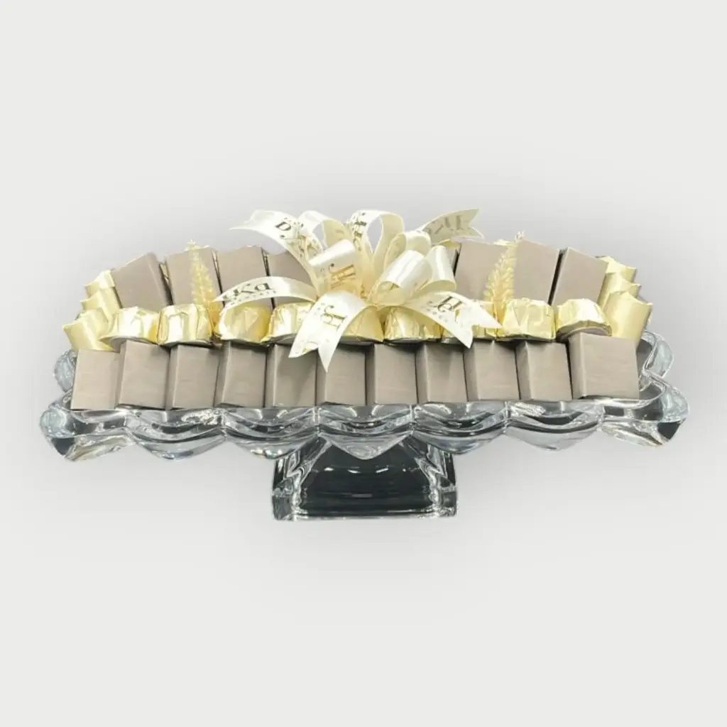 صينية كريستال مغلف 680 جرام