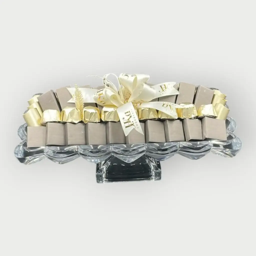 صينية كريستال مغلف 650 جرام