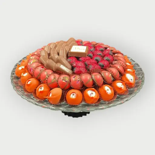 [29474] صينية كريستال مكشوف 962 جرام