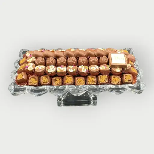 [29522] صينية كريستال مكشوف 644 جرام